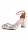 Corinne Bridal Shoes Block Heel