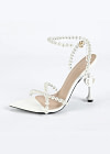 Fleur White Sandals Pearl