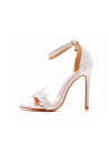 Lorna White High Heels Lace