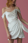 Convincing Grace Short Off the Shoulder Wedding Dress Elegant Comfort Fit