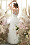 Gill | A Line Halter Neckline Open Back Long White Tulle Wedding Dress - Price #price_variant_lowest# - White - PromDressClub