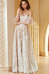 Ida | Beach A Line Off the Shoulder Lace White Wedding Dress with Backless - Price #price_variant_lowest# - White - PromDressClub