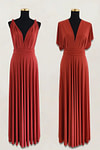 Charlotte | Romance Dreamer Infinity Maternity Orange Chiffon Maxi Bridesmaid Dress with Multiway Convertible - Price #price_variant_lowest# - Orange - PromDressClub