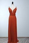 Charlotte | Romance Dreamer Infinity Maternity Orange Chiffon Maxi Bridesmaid Dress with Multiway Convertible - Price #price_variant_lowest# - Orange - PromDressClub