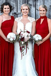 Constance | Cherished Vow Infinity Red Chiffon Maxi Bridesmaid Dress with Multiway Convertible - Price #price_variant_lowest# - Red - PromDressClub