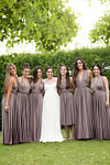 Akaks Lavishly Infinity Taupe Bridesmaid Dress Image1