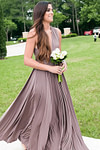 Akaks Lavishly Infinity Taupe Bridesmaid Dress Image2