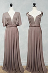 Akaks Lavishly Infinity Taupe Bridesmaid Dress Image9