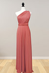Daphne | Elegance Infinity Peach Chiffon Maxi Bridesmaid Dress with Multiway Convertible - Price #price_variant_lowest# - Peach - PromDressClub