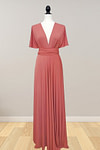 Daphne | Elegance Infinity Peach Chiffon Maxi Bridesmaid Dress with Multiway Convertible - Price #price_variant_lowest# - Peach - PromDressClub