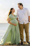 Darlene | Gorgeous Infinity Maternity Sage Green Chiffon Maxi Bridesmaid Dress with Multiway Convertible - Price #price_variant_lowest# - Sage - PromDressClub
