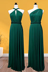 Delia | Sweetest Beloved Infinity Emerald Green Chiffon Maxi Bridesmaid Dress with Multiway Convertible - Price #price_variant_lowest# - Emerald Green - PromDressClub