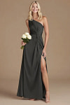 Akaks Gleeful Black Satin Bridesmaid Dresses Image955821