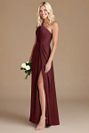 Akaks Gleeful Cabernet Satin Bridesmaid Dresses Image461201
