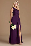 Akaks Gleeful Dark Grape Bridesmaid Dress Image987981