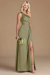 Akaks Gleeful Pistachio Color Bridesmaid Dress | Akaks