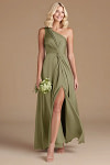 Akaks Gleeful Pistachio Color Bridesmaid Dress | Akaks