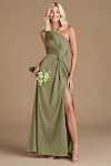 Akaks Gleeful Pistachio Color Bridesmaid Dress | Akaks