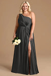 Akaks Gleeful Black Satin Bridesmaid Dresses Image472908