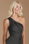 Akaks Gleeful Black Satin Bridesmaid Dresses Image807735