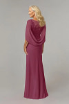 Akaks Abigail Mulberry Mother of the Bride Dress A-Line Floor Length Lace Capelet Chiffon Dress Image639160