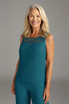Akaks Adriana Ink Blue Mother of the Groom Plus Size Dresses Pant Suits Scoop Neck Sequins Chiffon Dress Image105871