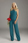 Akaks Adriana Ink Blue Mother of the Groom Plus Size Dresses Pant Suits Scoop Neck Sequins Chiffon Dress Image805458