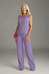 Akaks Adriana Tahiti Mother of the Bride Dresses Jumpsuits Scoop Neck Sequins Chiffon Dress Image472441
