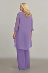 Akaks Adriana Tahiti Mother of the Bride Dresses Jumpsuits Scoop Neck Sequins Chiffon Dress Image766447