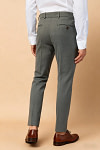 Akaks Axel Stretch Light Grey Suit 3 Piece Suits Single-Breasted Double-Button Jacket Straight-Leg Trousers with Back-Pocket Buttons Five-Button Waistcoat Image888392