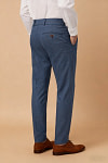 Akaks Axel Stretch Royal Blue Suit Blue 3 Piece Suits Single-Breasted Double-Button Jacket Straight-Leg Trousers with Back-Pocket Buttons Five-Button Waistcoat Image570088
