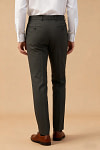 Akaks Beau Stretch Charcoal Gray Suit Three Piece Suit Single-Breasted Double-Button Jacket Straight-Leg Trousers with Back-Pocket Buttons Five-Button Waistcoat Image445394