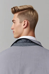 Akaks James Wool Grey Suits for Men Classic Single-Breasted Notch Lapels Jacket Adjustable Hems Pants Image546047