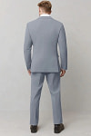Akaks James Wool Light Blue Suit Classic Single-Breasted Notch Lapels Jacket Adjustable Hems Pants Image282647