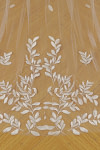 Akaks White Bree Lace Cathedral Wedding Veil with Delicate Lace and Leaf Embellishments Image276687