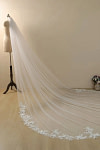 Akaks White Lace Cail Long Wedding Veil Image375849