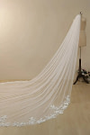 Akaks White Lace Cail Long Wedding Veil Image946751