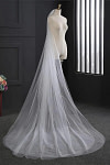 Akaks White Simple Two-Tier Arya Tulle Wedding Veil with Cathedral Length Image253728