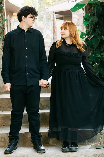 Modest Plus Size Black Wedding Dress Under 300 Long Sleeve