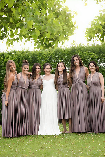 Akaks Lavishly Infinity Taupe Bridesmaid Dress Image1