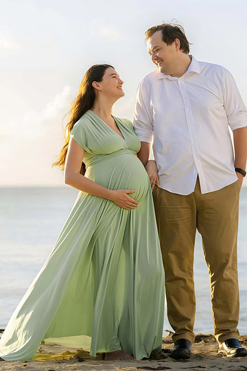 Darlene | Gorgeous Infinity Maternity Sage Green Chiffon Maxi Bridesmaid Dress with Multiway Convertible - Price #price_variant_lowest# - Sage - PromDressClub