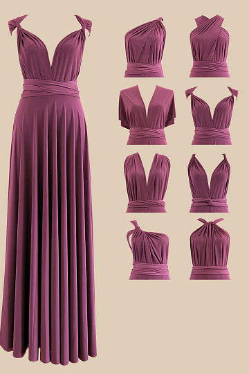 Akaks Lavishly Infinity Bridesmaid Dress Mulberry Image1