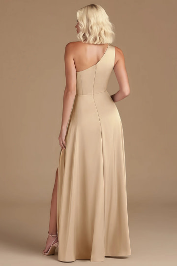 Akaks Gleeful Champagne Satin Bridesmaid Dress Image913216