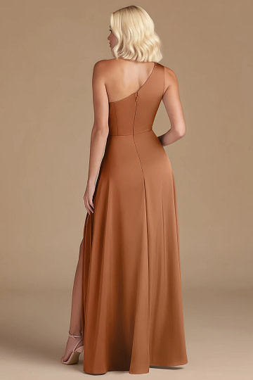Akaks Gleeful Copper Satin Bridesmaid Dress Image116706