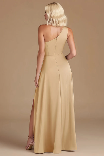 Akaks Gleeful Gold Satin Bridesmaid Dresses Image425845