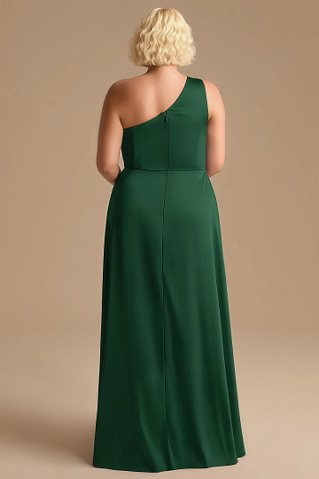 Akaks Gleeful Dark Green Satin Bridesmaid Dresses | Akaks