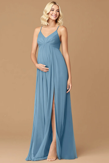 Akaks Honest Maternity Blue Steel Bridesmaid Dresses Image622713