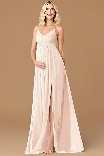 Akaks Honest Maternity Blush Colored Bridesmaid Dresses Image153657