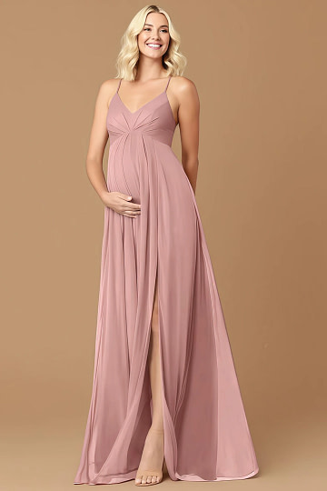 Akaks Honest Maternity Bridesmaid Dress Dusty Rose Image268032