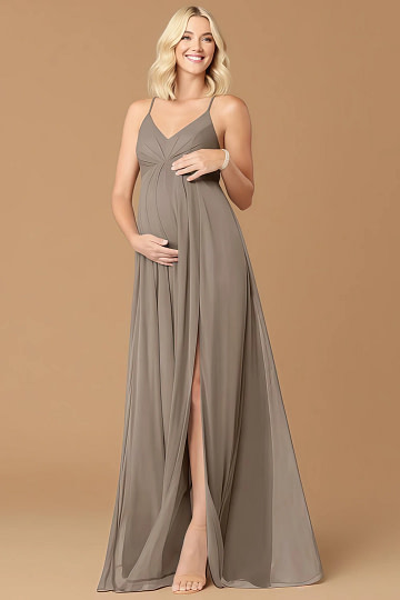 Akaks Honest Maternity Bridesmaid Dresses Taupe Image619606